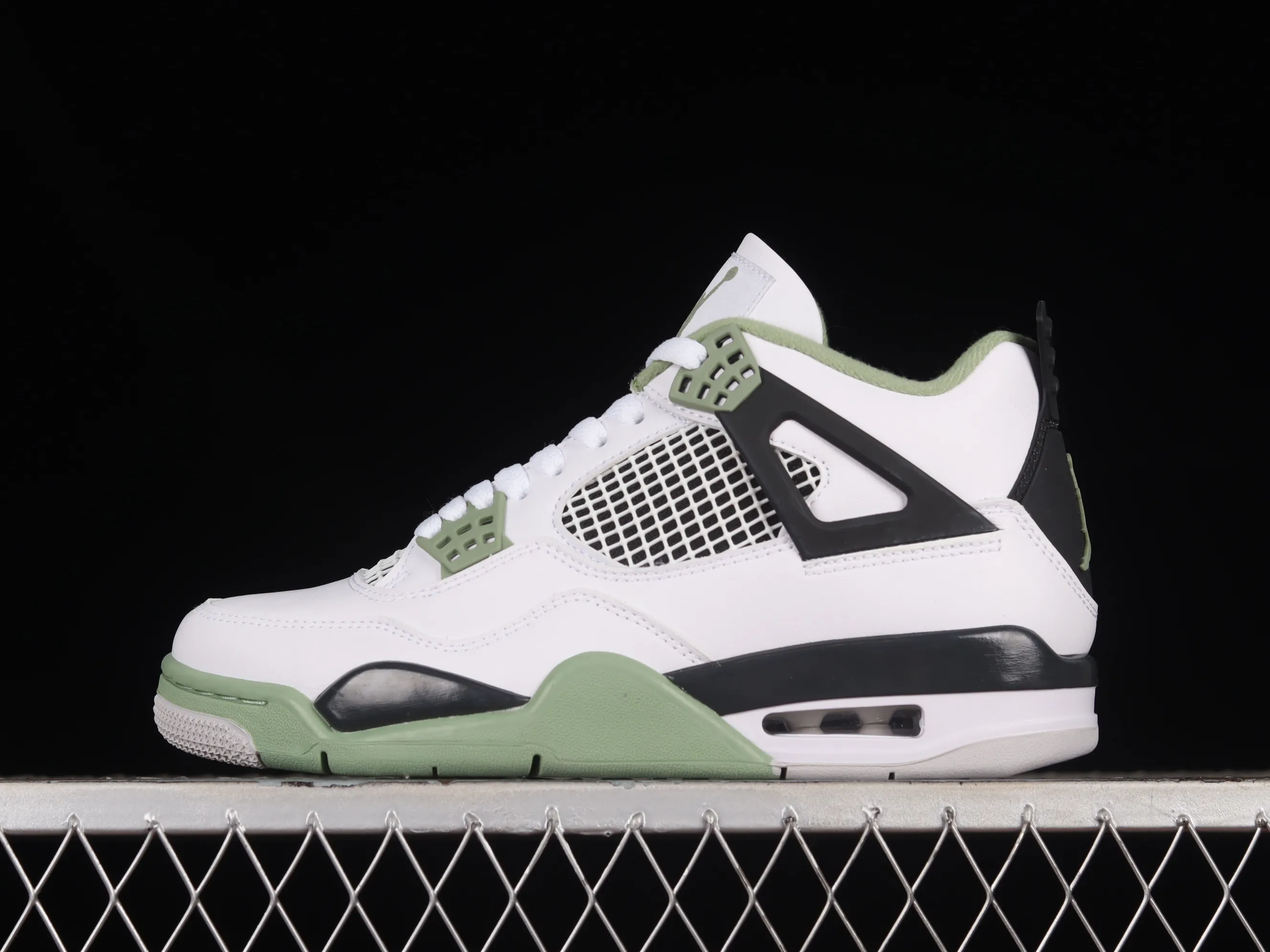 All categories Air Jordan Jordan series basketball shoes Air Jordan 4 X version Air Jordan 4 Retro "Seafoam" AJ4 Joe 4 white and green AQ9129-103